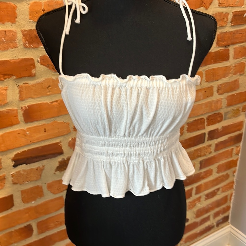 White Crop Top